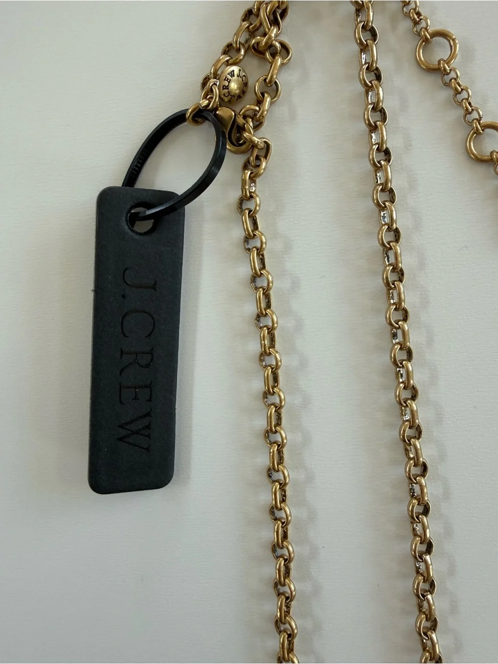 J. Crew Gold-Tone Link Chain Necklace with Branded Tag